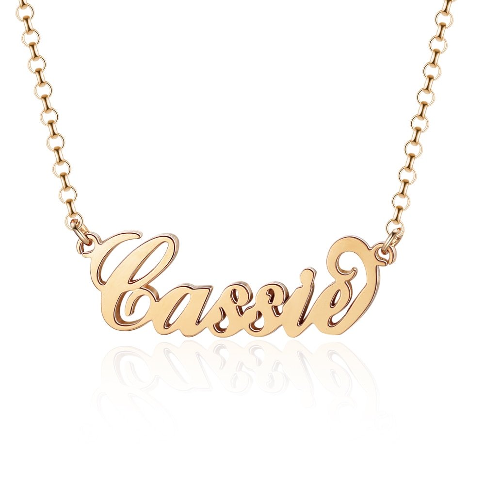 925 Sterling Silver Personalized Nameplate Necklace 925 Sterling Silver Personalized Nameplate Necklace