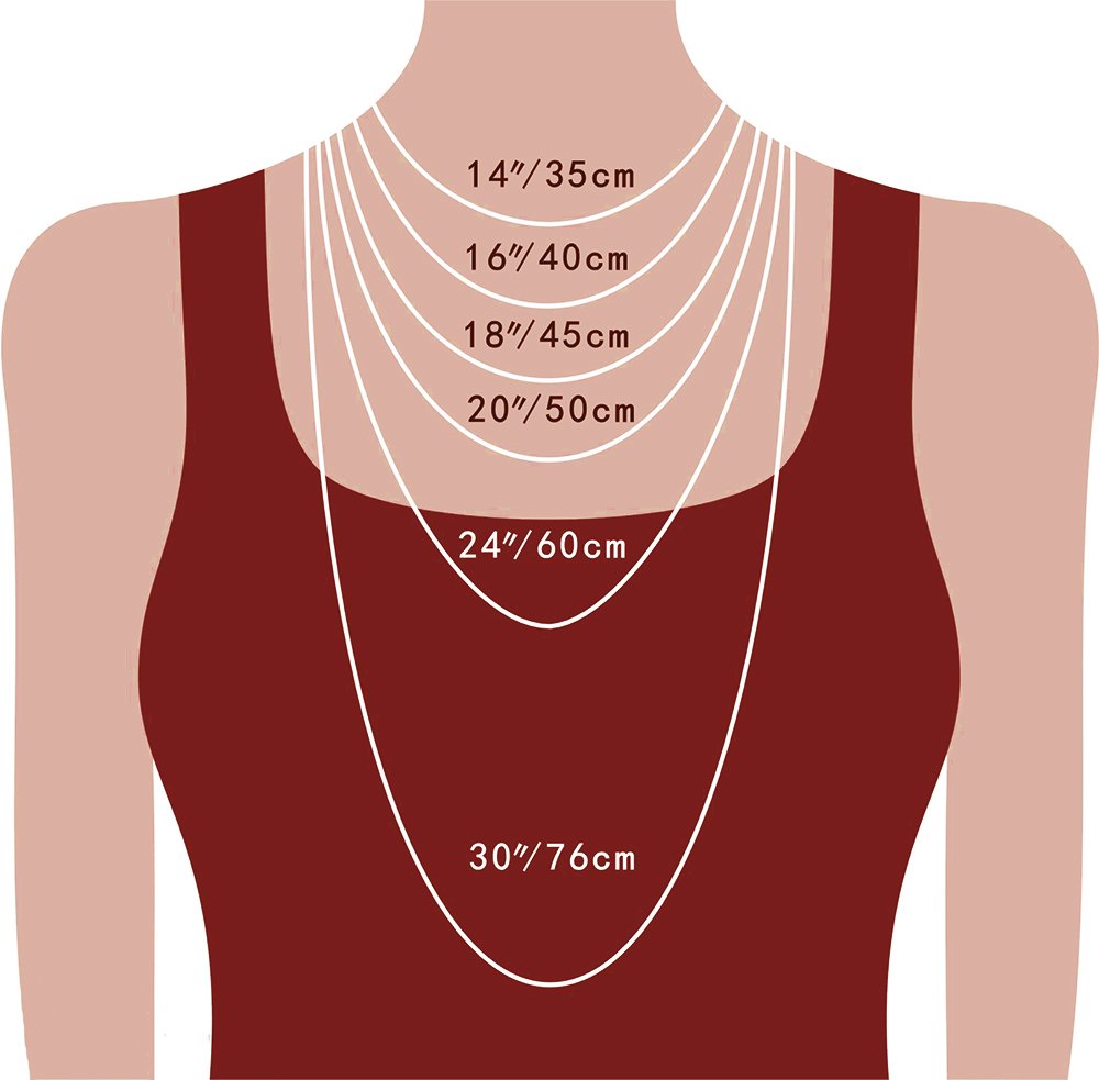 How to determine the right necklace chain length?