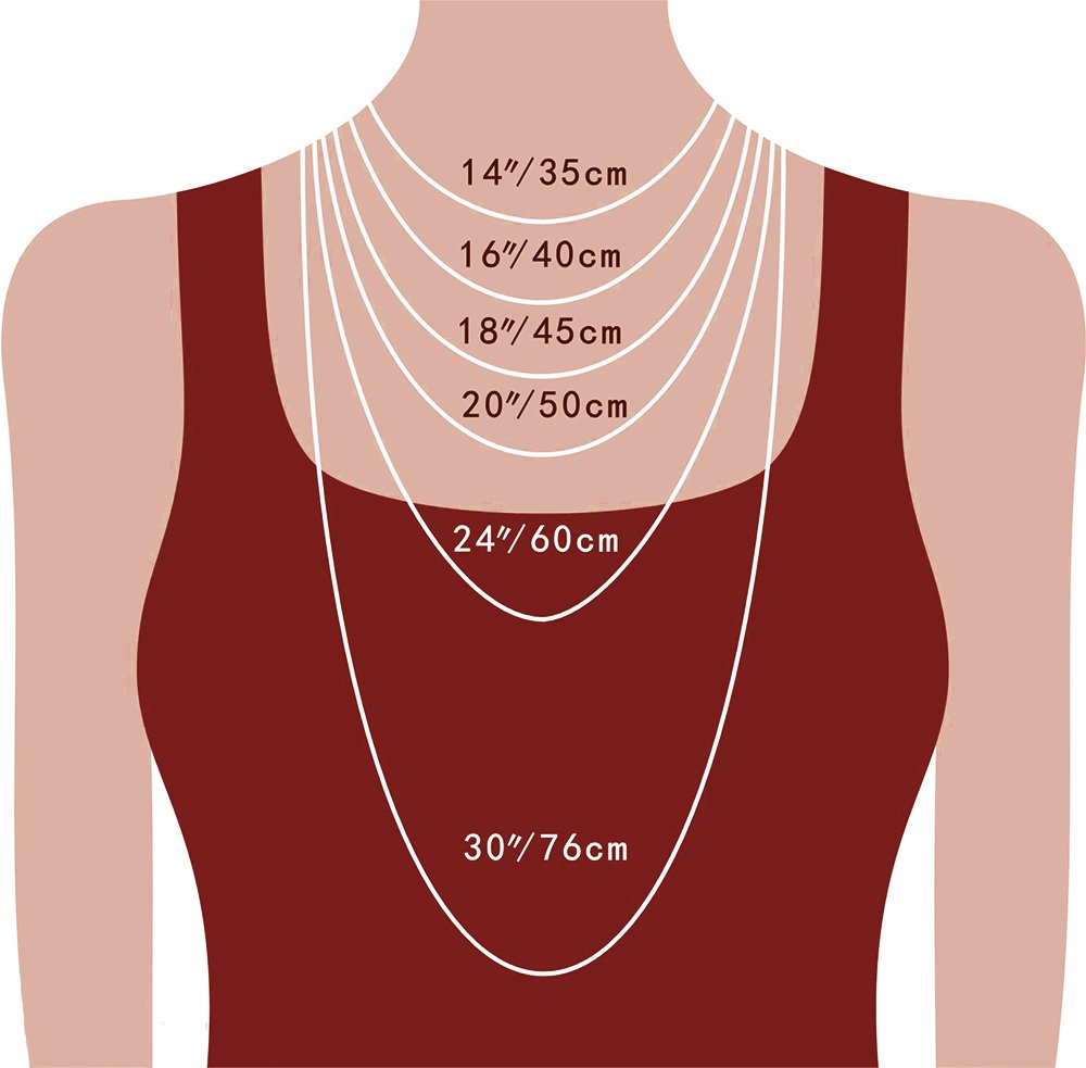 Hollow Heart Stainless Steel Necklace for Women - Silver and Rose Gold Necklace for Women - Custom Name Necklace for Women - Sterling Silver Jewelry for Women how to measure necklace length