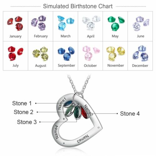 Personalized 925 Sterling Silver Baby Feet Customized Birthstone Name Engraved Pendant Necklace Jewelry Gift