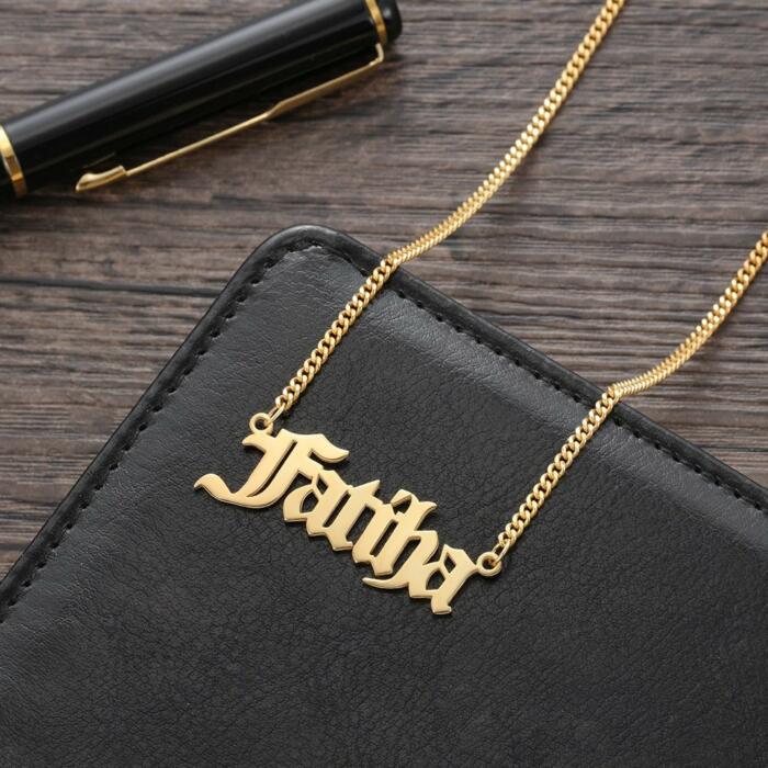 Personalized Men Nameplate Necklace