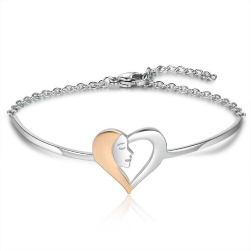 Intertwined Heart Bracelet with Cubic Zirconia Fashion Adjustable Chain Bracelets for Women