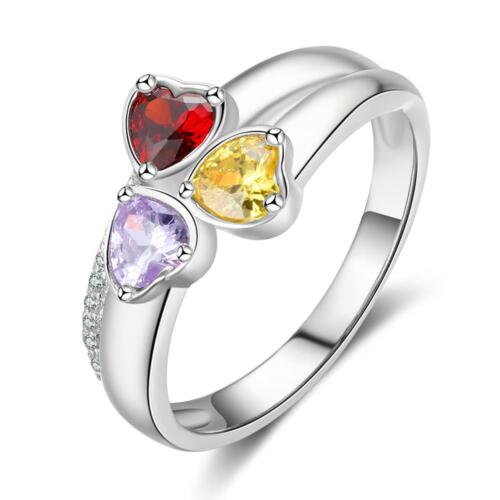Elegant 925 Sterling Silver Ring for Women- Adjustable Settings Opal Stone & Cubic Zirconia Rings for Weddings, Parties