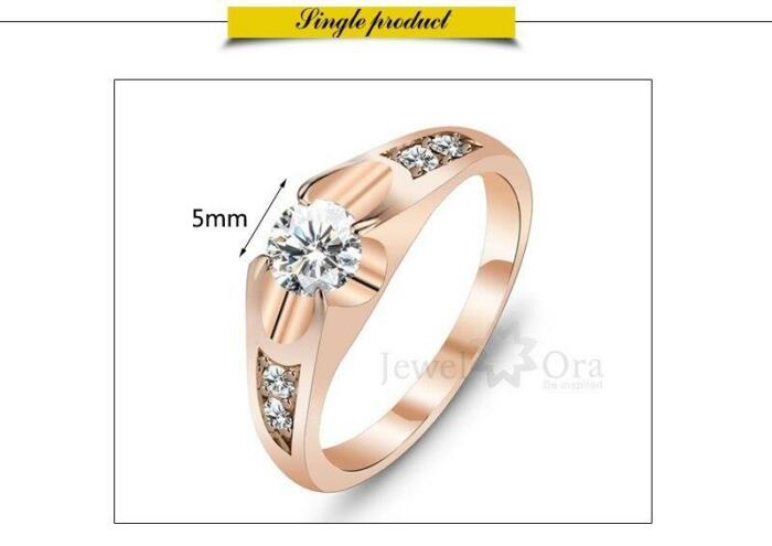 Rose Gold Color Copper Polish Rings for Women – Antique Fashion Accessories – Best Wedding Brand Jewelry