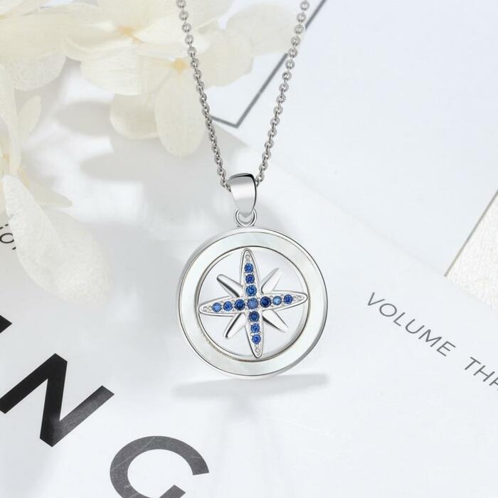 Snow Flower Silver Pendant Necklace