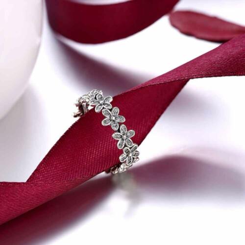 Trendy 925 Sterling Silver Blue Cubic Zirconia Flower Stud Earrings for Women, Fashion Jewelry Gift