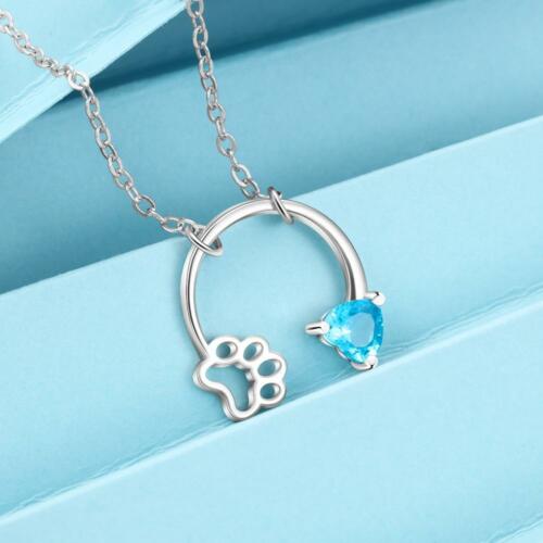 Gold 925 Sterling Silver Necklace - Heart Shaped With Two Birthstone and Two Name Engraving For Mother's Day