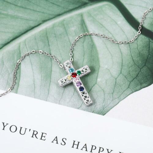 Women’s 925 Sterling Silver Necklace with Heart Shape CZ Stone Pendant & Opal, Best Trendy Jewelry Gift for Mom