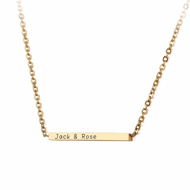 Customized Engraved Nameplate Necklace