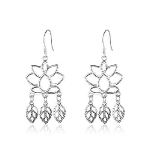Women 925 Sterling Silver Chandelier Drop Earrings, Party Jewelry Gift for Her