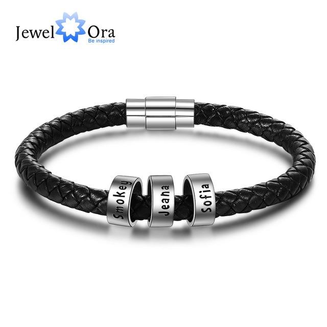 Sterling Silver Jewelry for Men- Beads Bracelet for Men - Customized Jewelry for Men - Personalized Bracelet for Men - Birthday Gift for Men