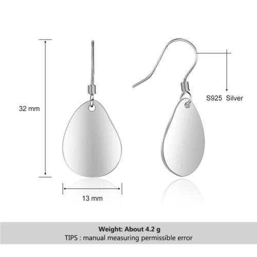 Simple 925 Sterling Silver Bohemia Drop Earrings for Women, Party Jewelry Gift