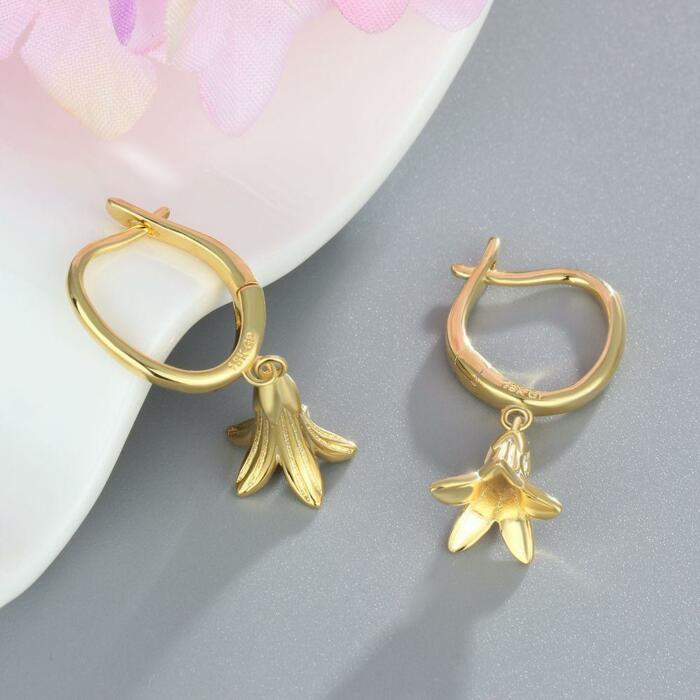Cute Gold Plated Banana Shape Drop Earring, Party Jewelry Earrings for Women, Best Gift for Her