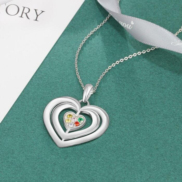 Sterling Silver Necklace for Women- Personalized Jewelry for Women- Fine Jewelry for Girls- Custom Heart Pendant for Ladies- Accessories for Ladies
