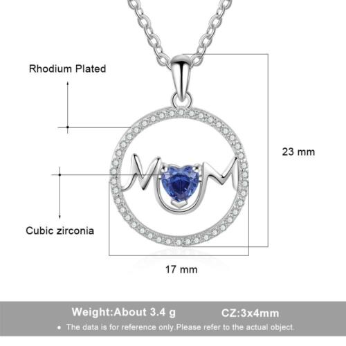 Luxurious 925 Sterling Silver Necklace with CZ Stones, Ethnic Women’s Jewelry for Wedding, Fashion Pendant for Ladies