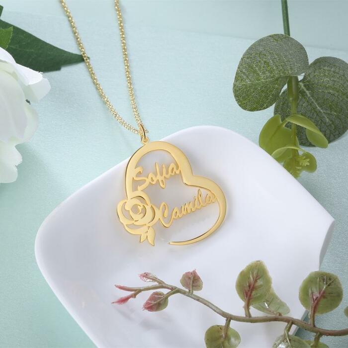 Custom Nameplate for Mother’s Day- Personalized Jewelry for Women- 925 Sterling Silver Jewelry for Women- Stylish and Trendy Necklace for Women