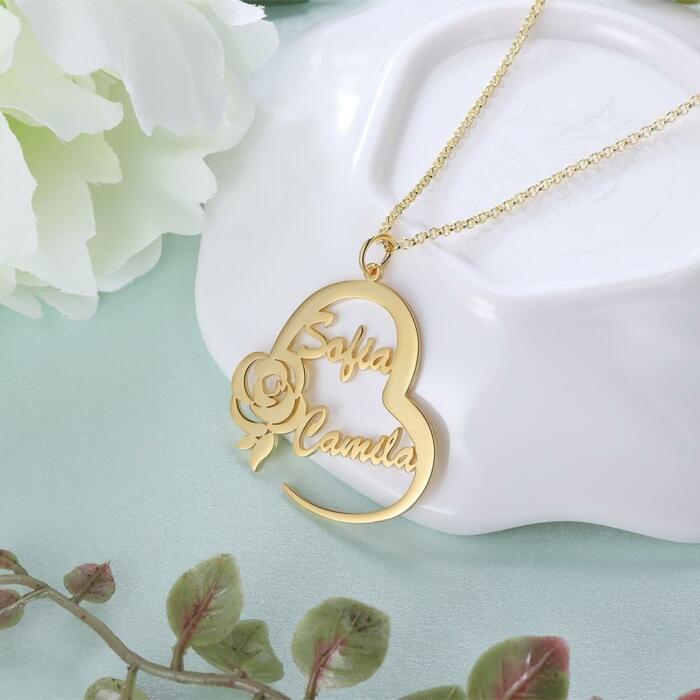 Custom Nameplate for Mother’s Day- Personalized Jewelry for Women- 925 Sterling Silver Jewelry for Women- Stylish and Trendy Necklace for Women