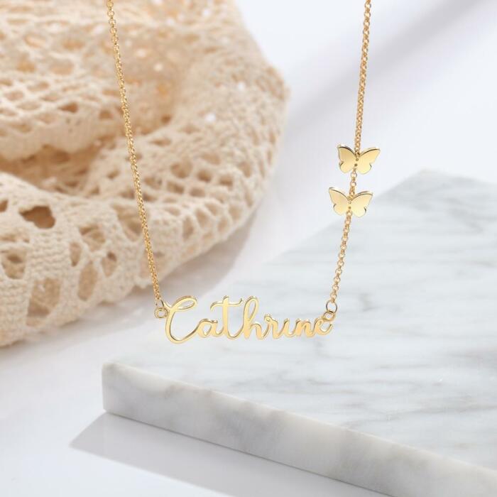 925 Sterling Silver Custom Name Pendant Necklace for Women