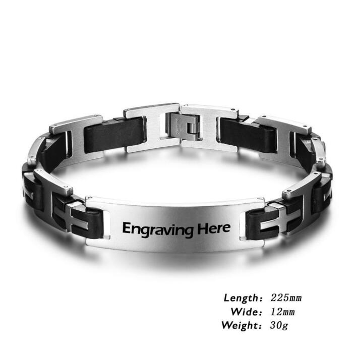 Biker Chain Design Bracelet - Customized Bracelet for Men