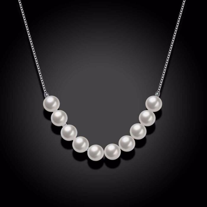 Pearl Necklace - Sterling Silver Necklace