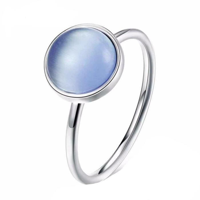Blue Stone Set Ring