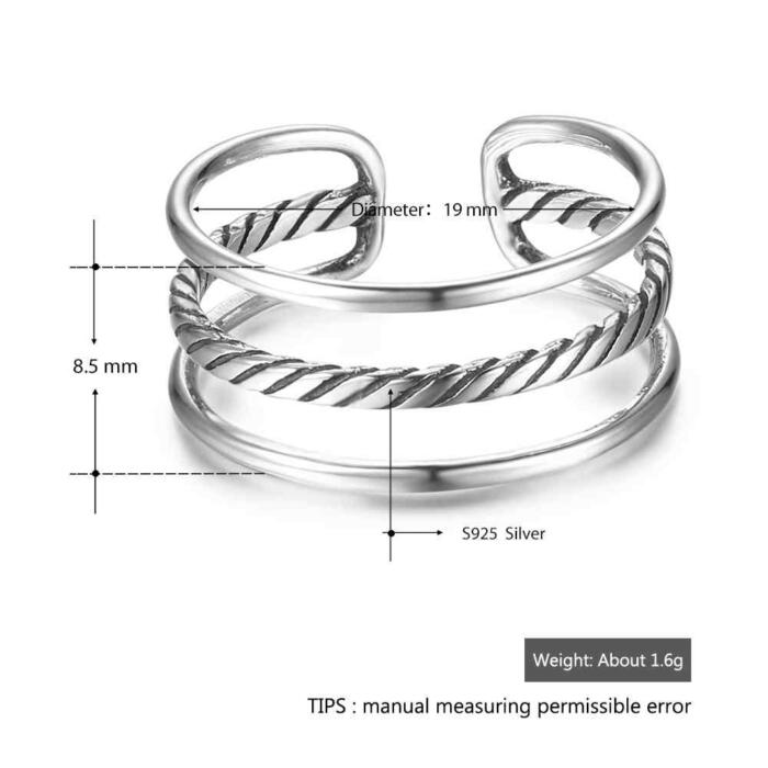 Sterling Silver Stackable Rings - Three Stack Rings
