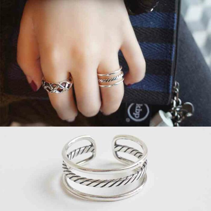 Sterling Silver Stackable Rings - Three Stack Rings