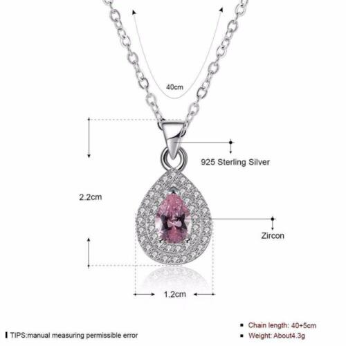 Personalized 925 Sterling Silver 3 Birthstone Necklace Pendants Birthday Mom necklace Valentine Christmas Gift