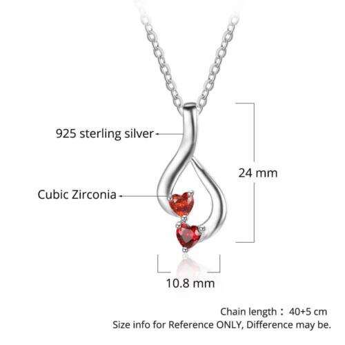 925 Sterling Silver Family Tree Pendant Necklace, Birthstone Engraved Pendant Necklace for Women, Customized Jewellery for Mother’s Day, Accessories for Women