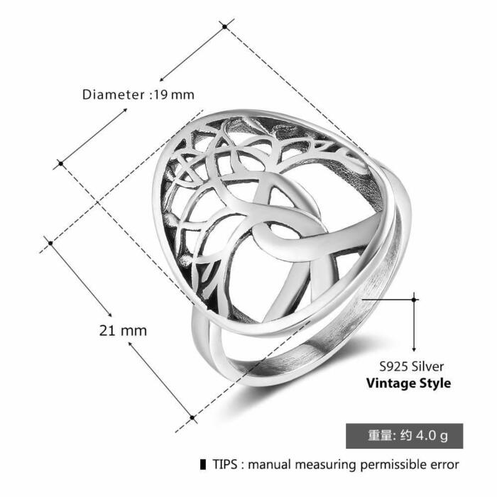 Wavy Shaped Ladies Ring - Sterling Silver Women Ring