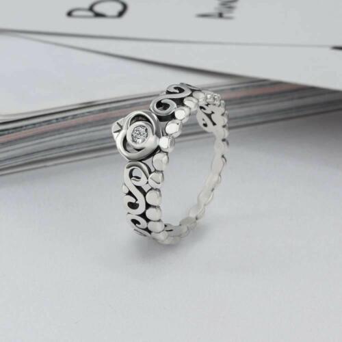 Gold Color 925 Sterling Silver Party Rings for Women with Infinity Love Pattern – Best Jewelry Gift for Her