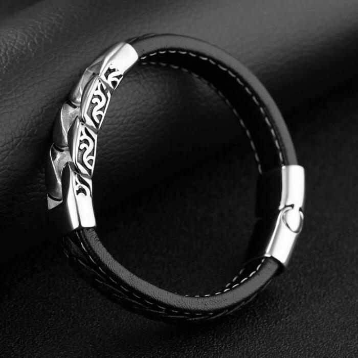 Stainless Steel Weaved Bracelet- Fashion Bracelet for Men- Stainless Steel Casual Bracelet for Men- Fashion Jewelry for Everyday Wear- Stainless Silver Plating Mens Everyday Wear Bracelet