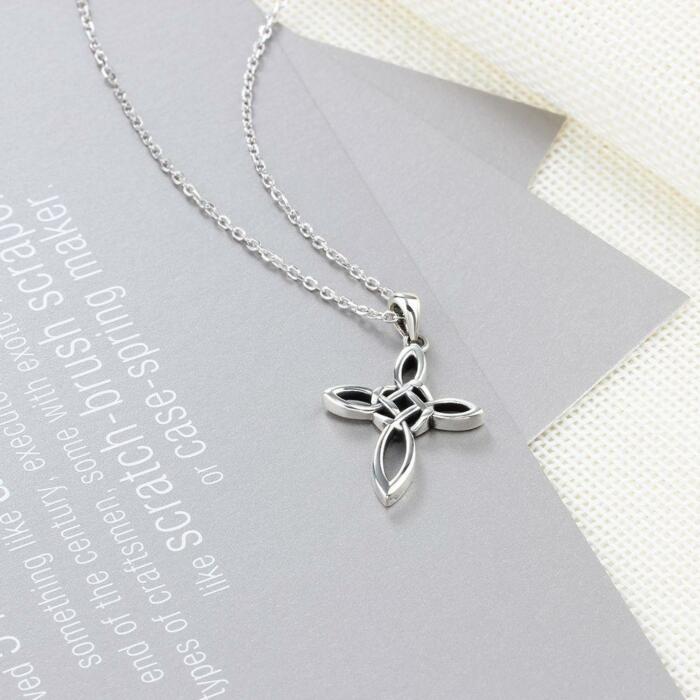 Cross Vintage Necklace for Women - Engagement Jewelry for Women - Vintage Jewelry for Women - Party Jewelry for Ladies - Accessories for Women