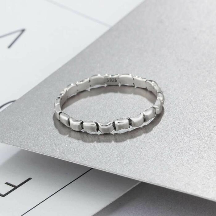 925 Sterling Silver Party Rings 2mm Width Fashion Jewelry Gift for Women