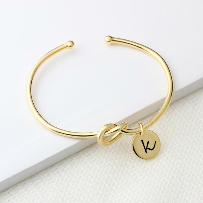 Personalized Tie Design ID Bracelets with Engraved Name & 2 colors, Customize Fashion Bangles for Women