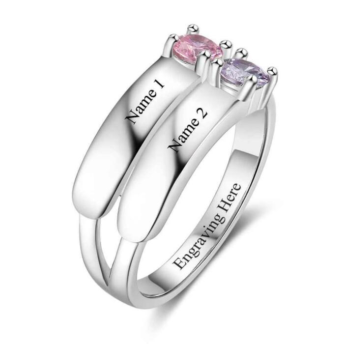 Love Promise Rings for Women - Personalized Jewelry for Women - Custom Jewelry for Girls - Sterling Silver Jewelry for Girls - Accessories for Women