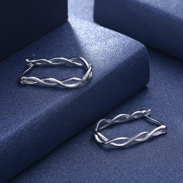 Silver Hoop Design Earrings for Women- Gold Hoop Earrings for Women- Classic Gold Earrings for Women- Trendy Earrings for Women- Jewelry for Women