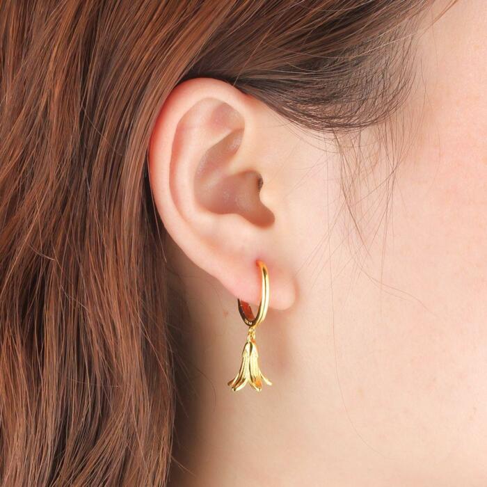 Cute Gold Plated Banana Shape Drop Earring, Party Jewelry Earrings for Women, Best Gift for Her