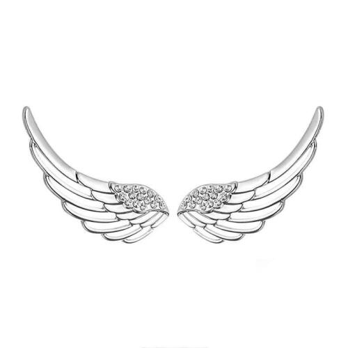 Fashion 925 Sterling Silver 2018 Angel Wing Stud Earrings for Women, Cute Anniversary Jewelry Gift
