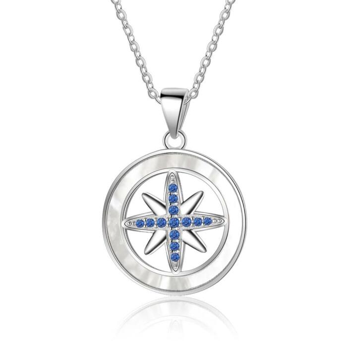 Snow Flower Silver Pendant Necklace for Women - Silver Necklace for Women - Zirconia Necklace for Ladies - Party Jewelry for Women - Accessories for Girls