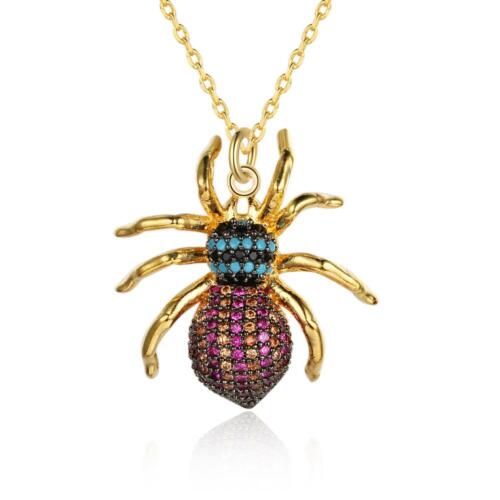 Spider Insect Necklace for Women - Costume Decoration Necklace for Girls - Insect Pendant Necklace for Women - Fashion Necklace for Girls - Engagement Accessories