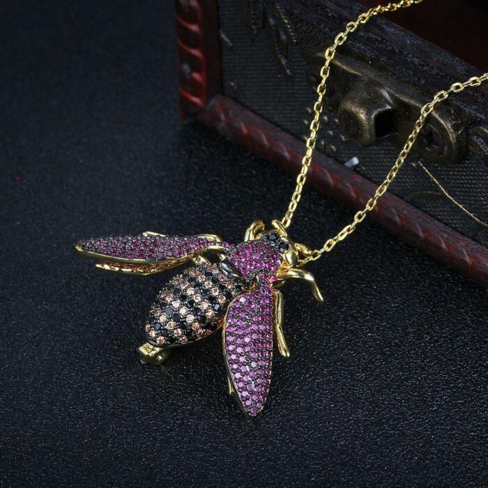 Stylish Jewelry for women - Multi-coloured Jewelry for women - Attractive Bee Shaped Pendant for Women - Trendy Jewelry for Women - Contemporary Jewelry for women