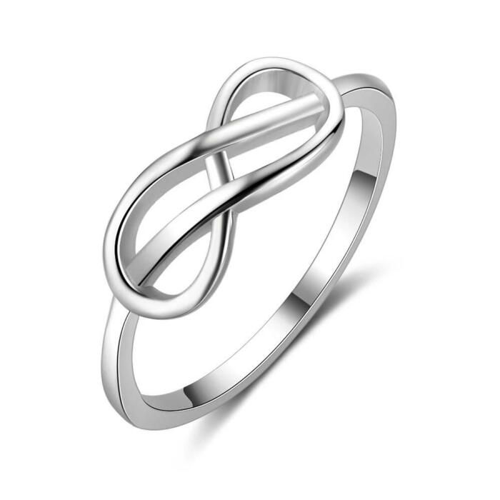 Solid Sterling Silver Rings for Women - Trendy Jewelry for Women - Everyday Accessories for Women - Infinity Rings for Women - Fashion Jewelry for Girls