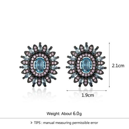 Copper Stud Earrings - Rose/Gold Zircon Earrings For Women - Stud Earrings For Women - Fashion Wedding Jewelry - Romantic Valentine's Day Jewelry Gift For Women